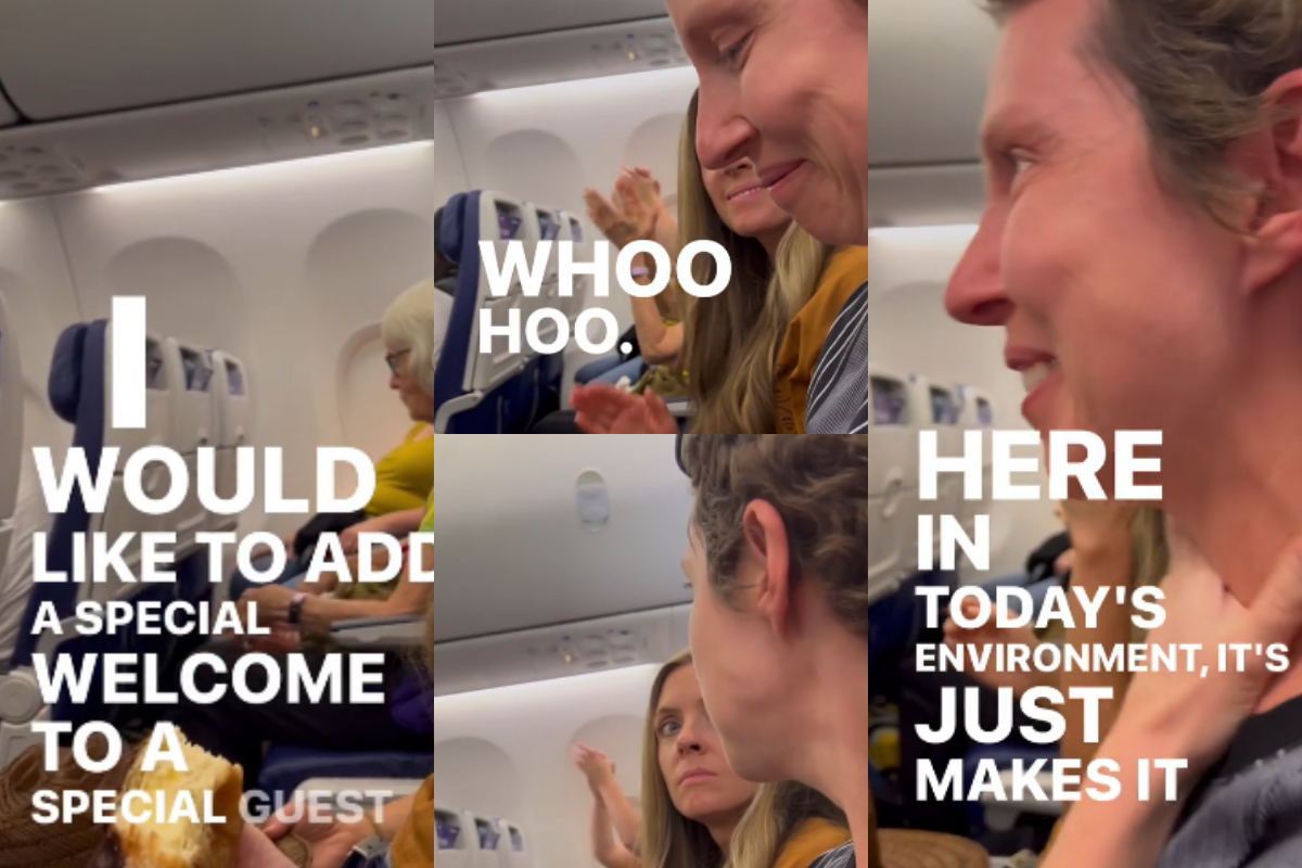 pilot greeting to passenger