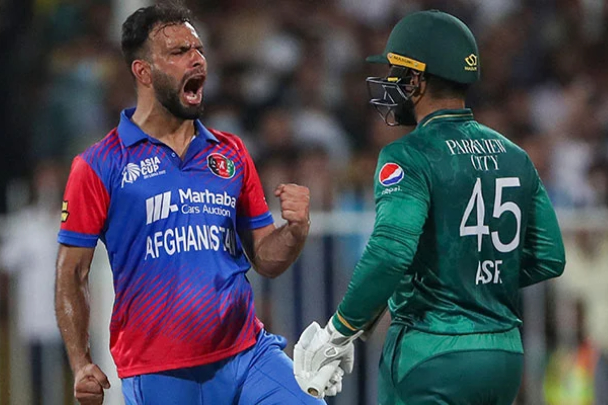 Muhammad Yousuf Asif Ali and Afghan bowler