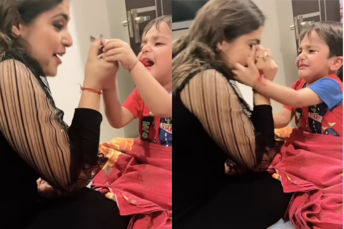 little boy crying
