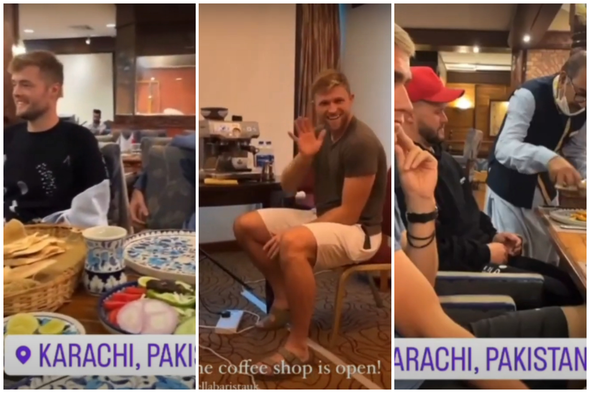 England team relishing Pakistani cuisines