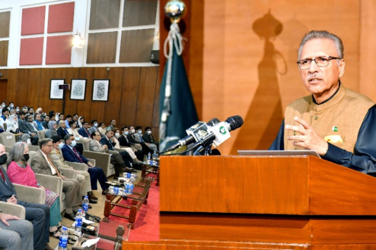 President emphasizes learning