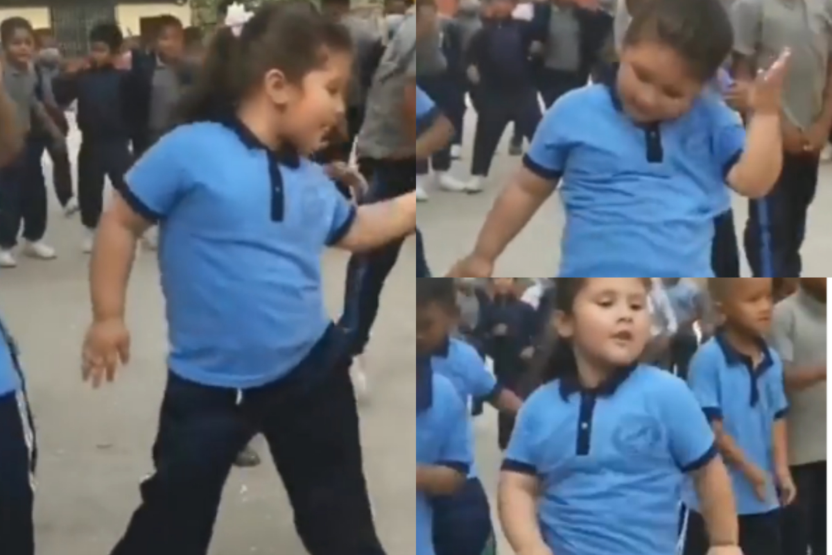 Cute girl dancing