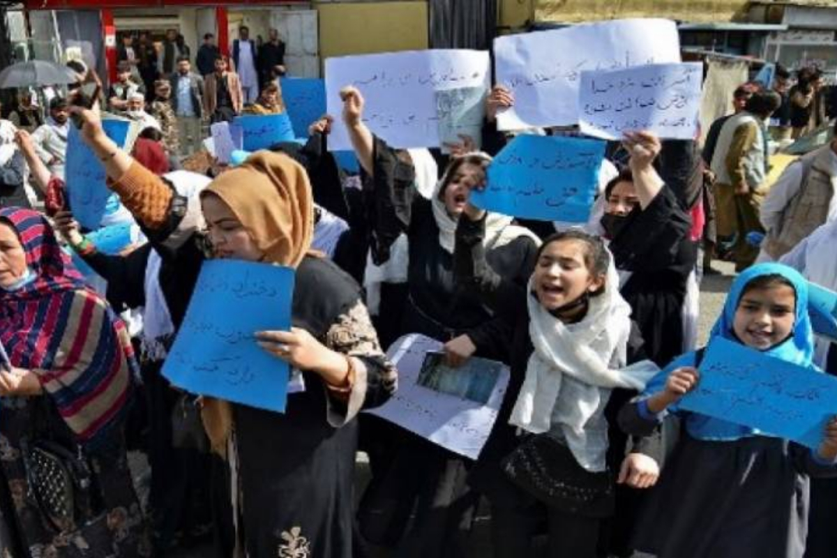 Afghan girls protests