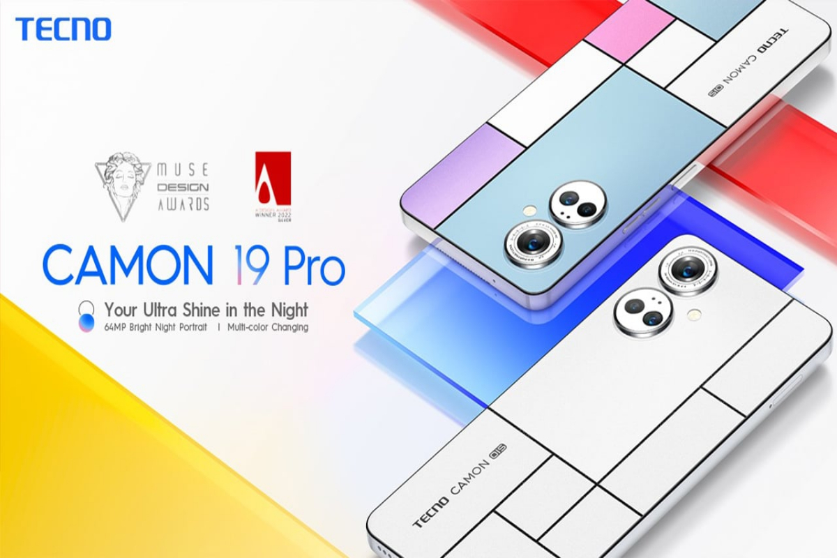 Tecno introduces color-changing Camon 19 Pro Mondrian