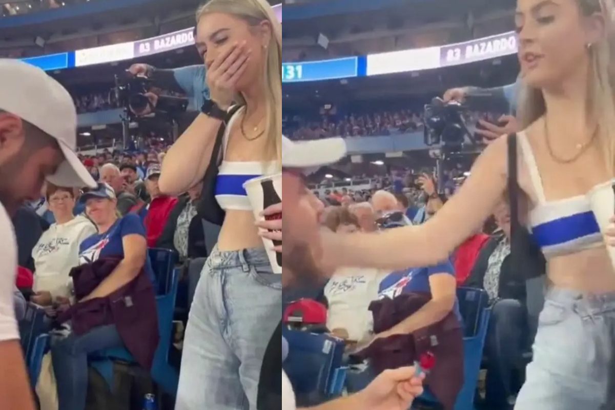Man slapped for proposing