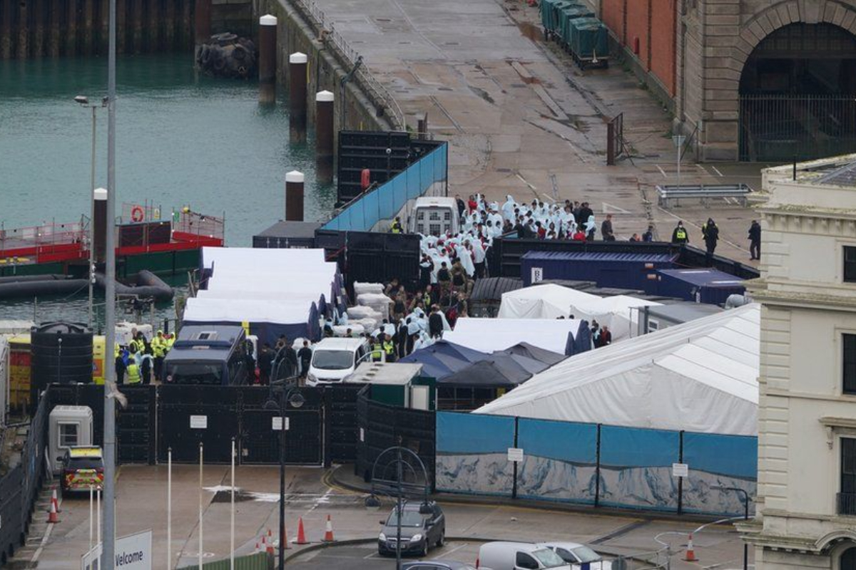 Incendiary devices hurls in Dover migrant center