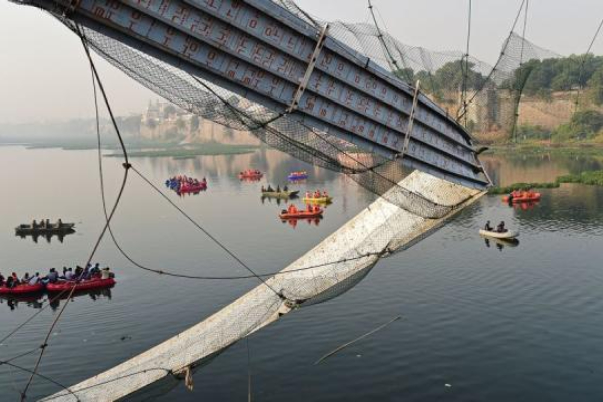 Official says collapsed India bridge that killed 134 was repaired