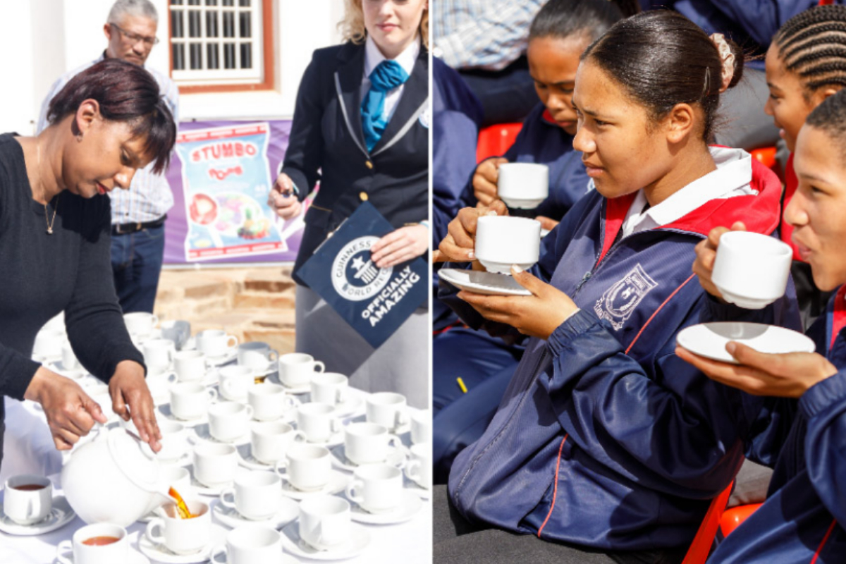 Woman makes 249 cups of tea