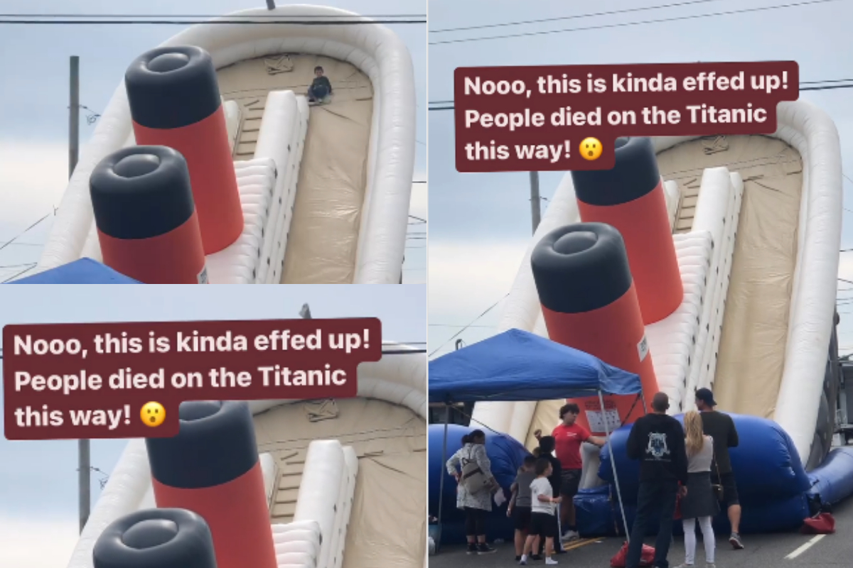 Titanic bouncy house
