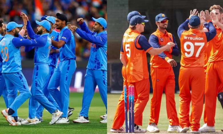 India defeated Netherlands by 56 Runs with 3-Half centuries