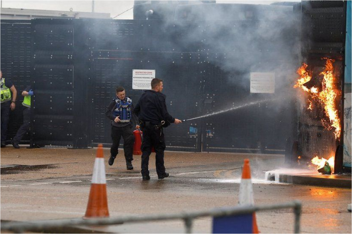 Right-wing ideology behind Dover immigration center attack Cops