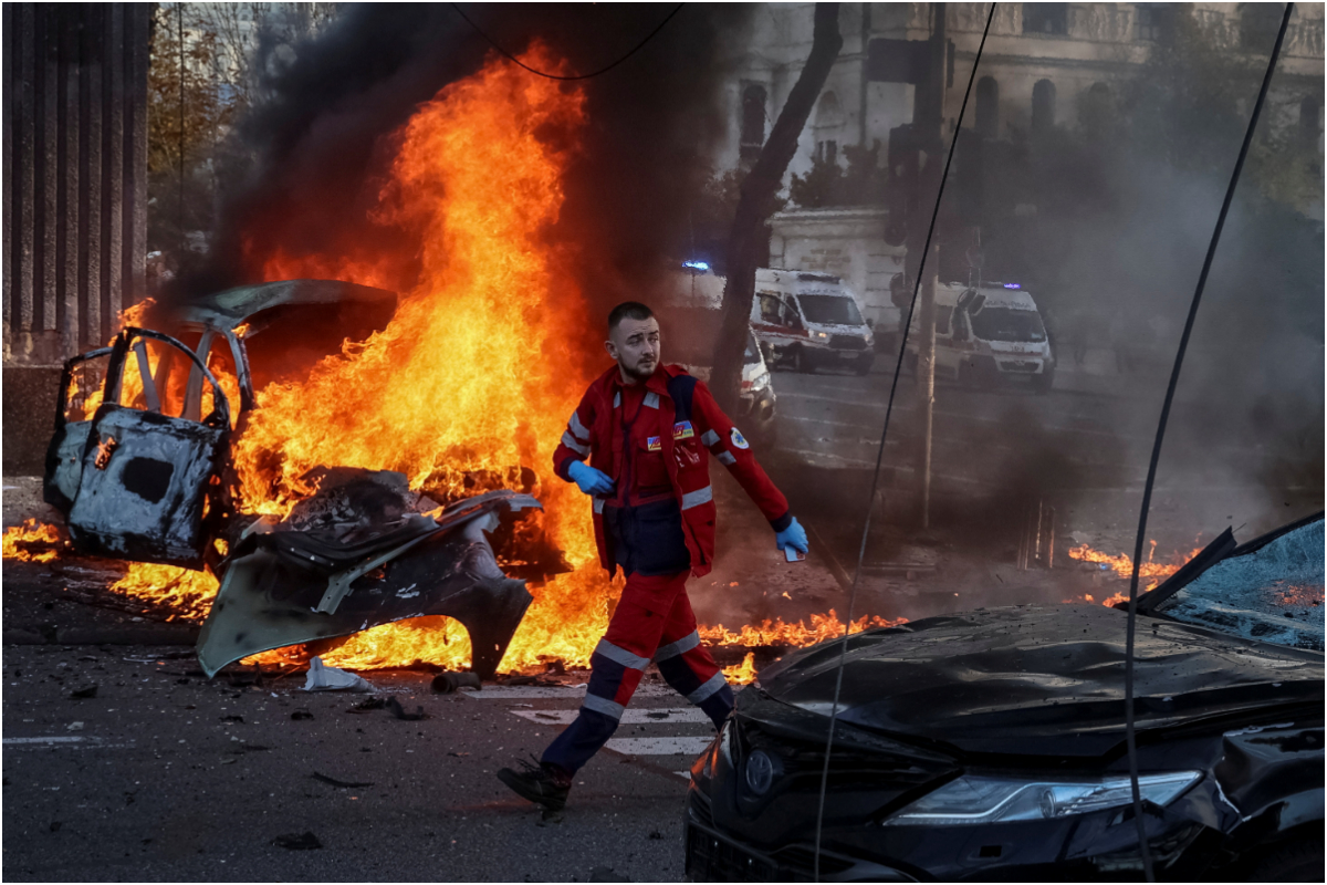 100 missiles fired at cities