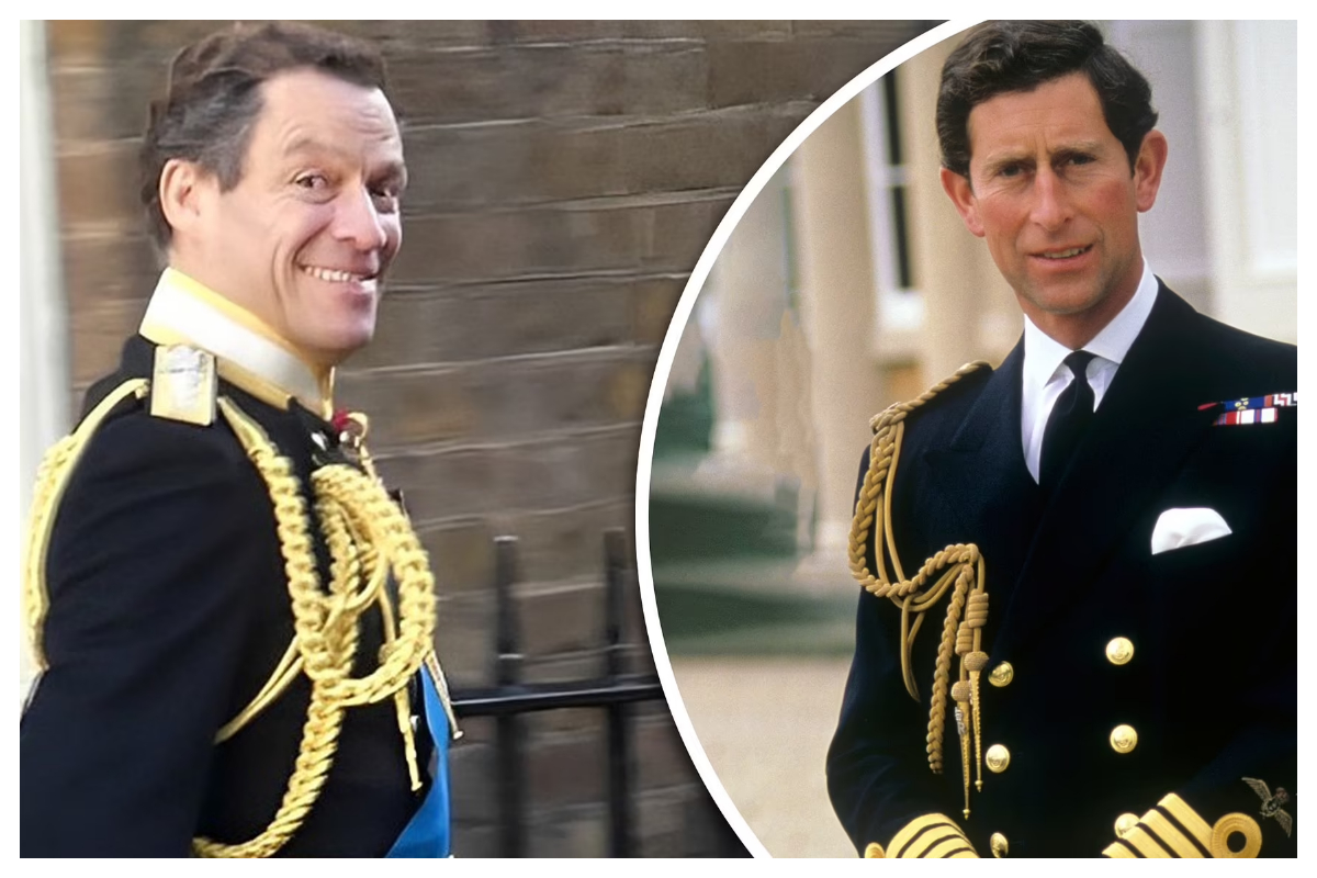Dominic West resembles King Charles in uniform on 'The Crown'
