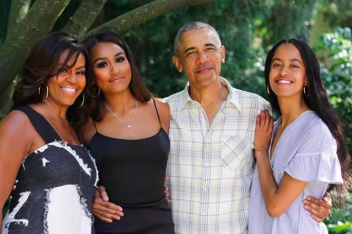 Malia Sasha Obama Michelle