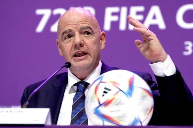 FIFA President Gianni Infantino criticizes the "hypocrites" at the World Cup