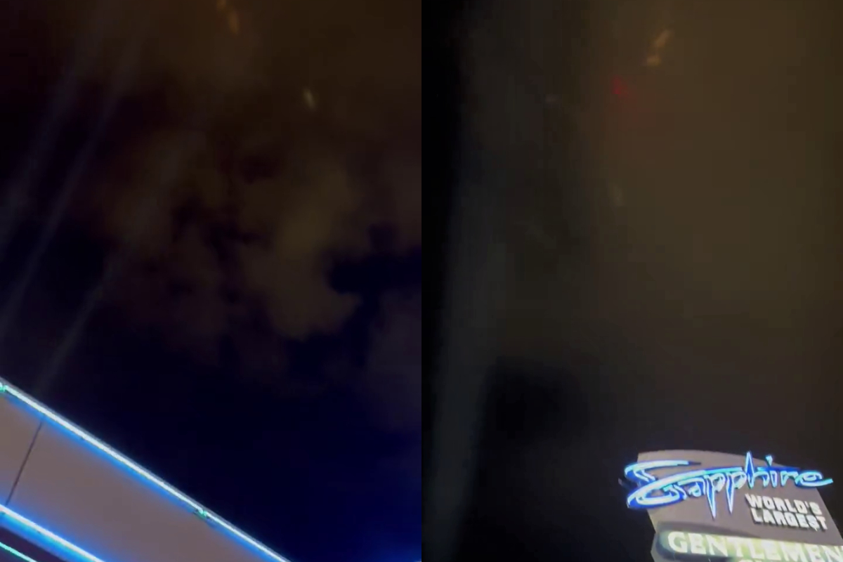 UFO flying
