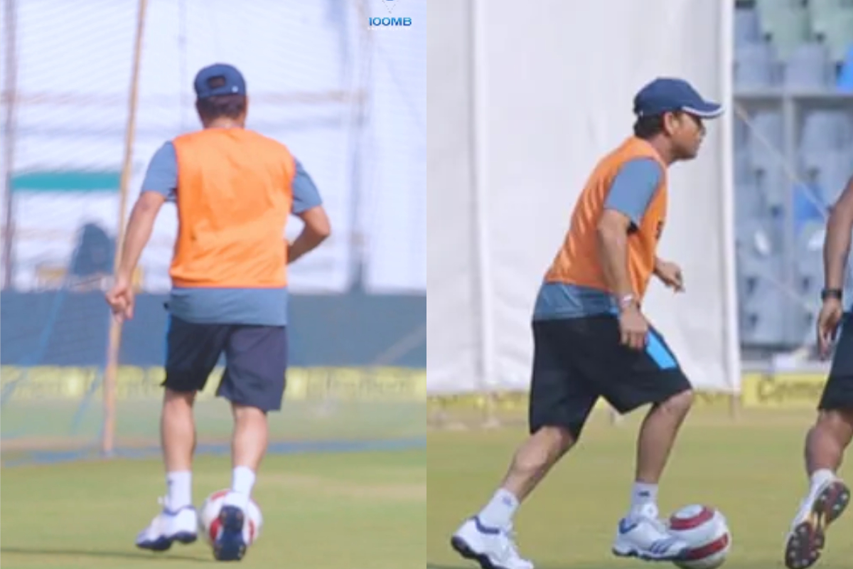 Sachin Tendulkar Shows Off His Football Skills