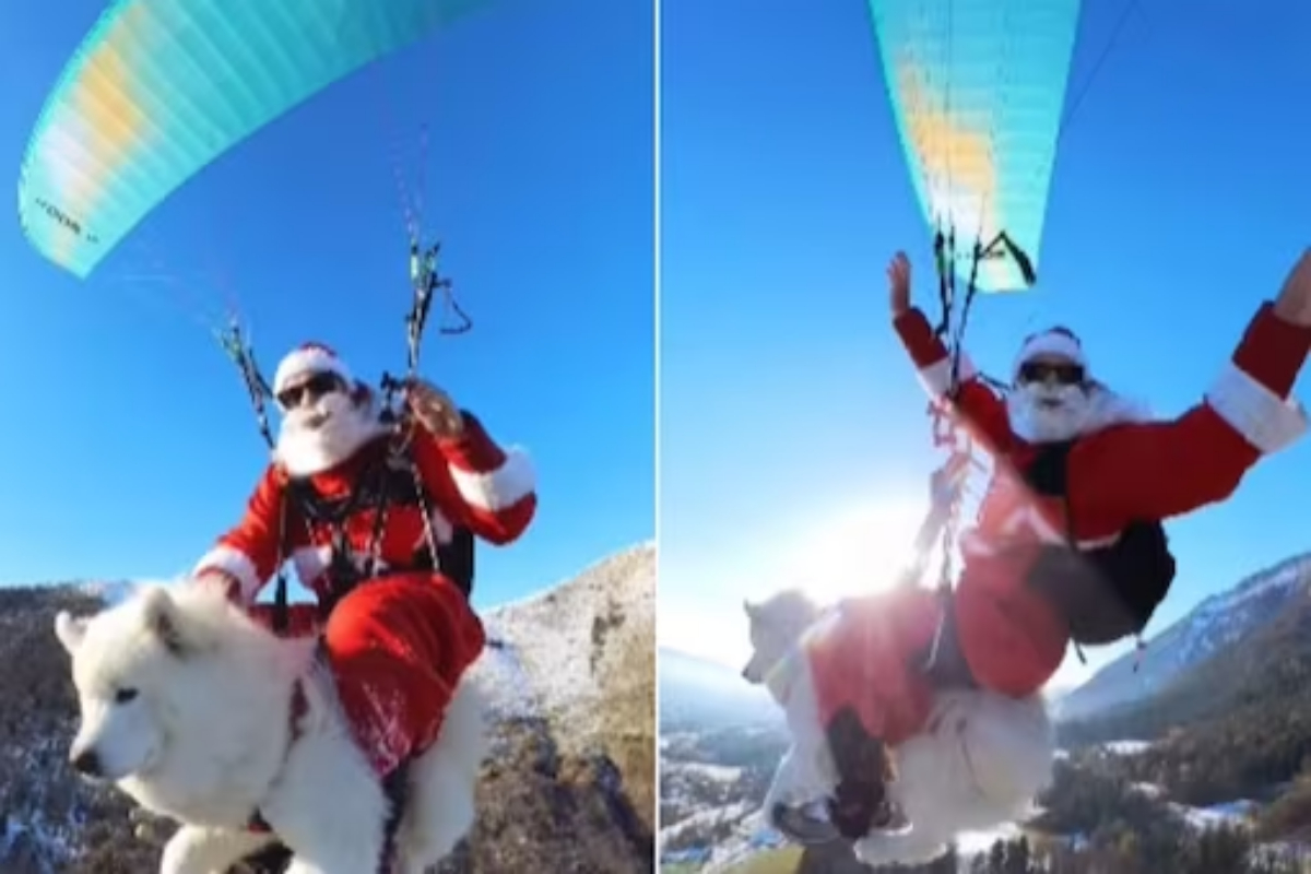 Man dressed as Santa