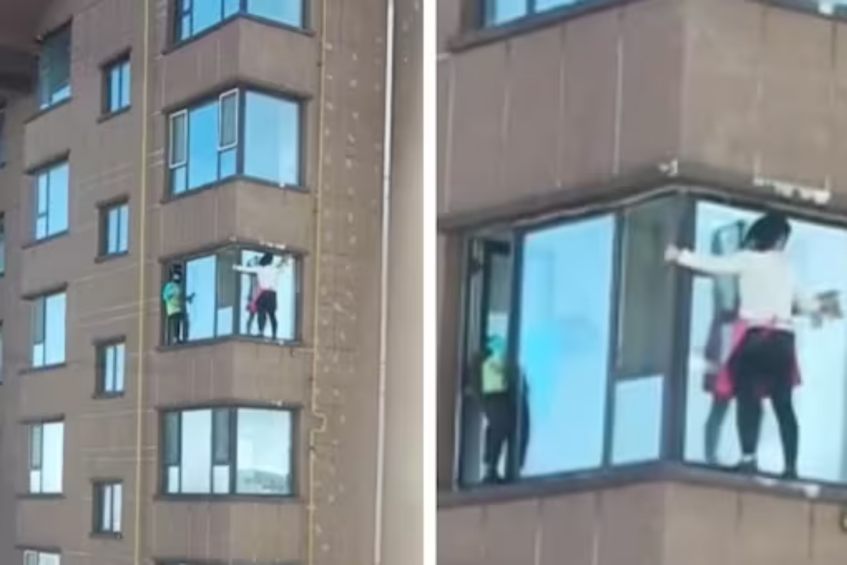 Cleaning high-rise windows