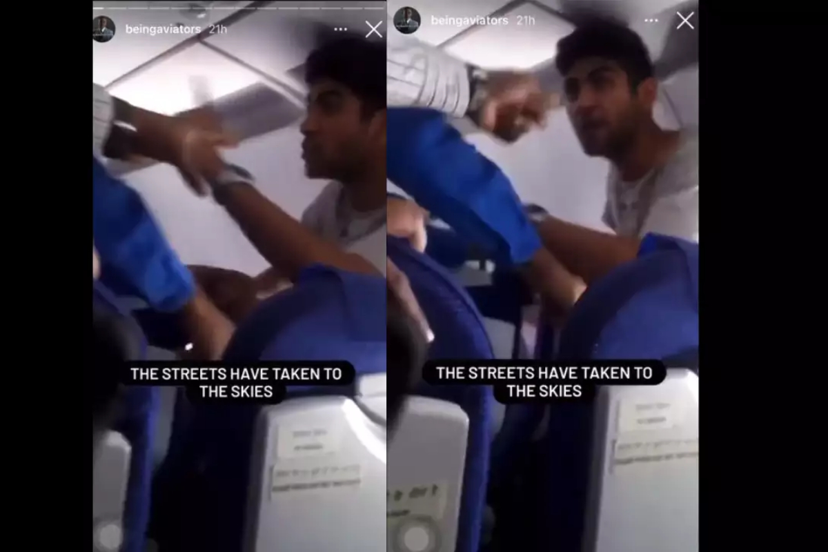 Man assaults co-passenger