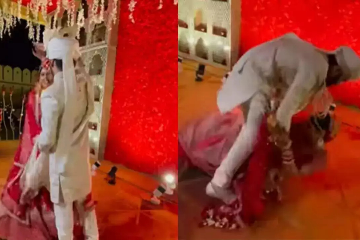 Bride romantic pirouette
