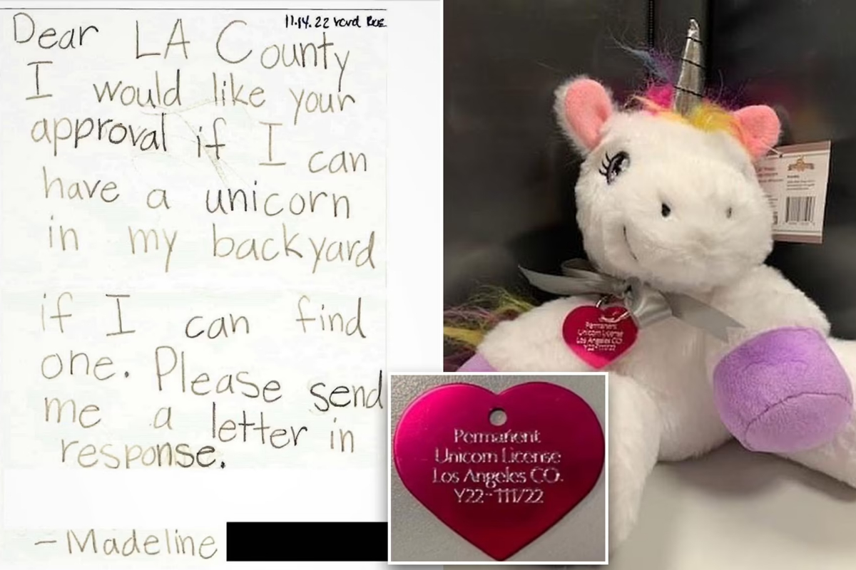 Little girl gets first-ever unicorn license
