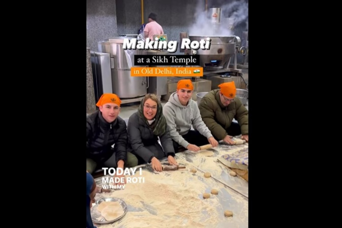 Foreigners help cook food