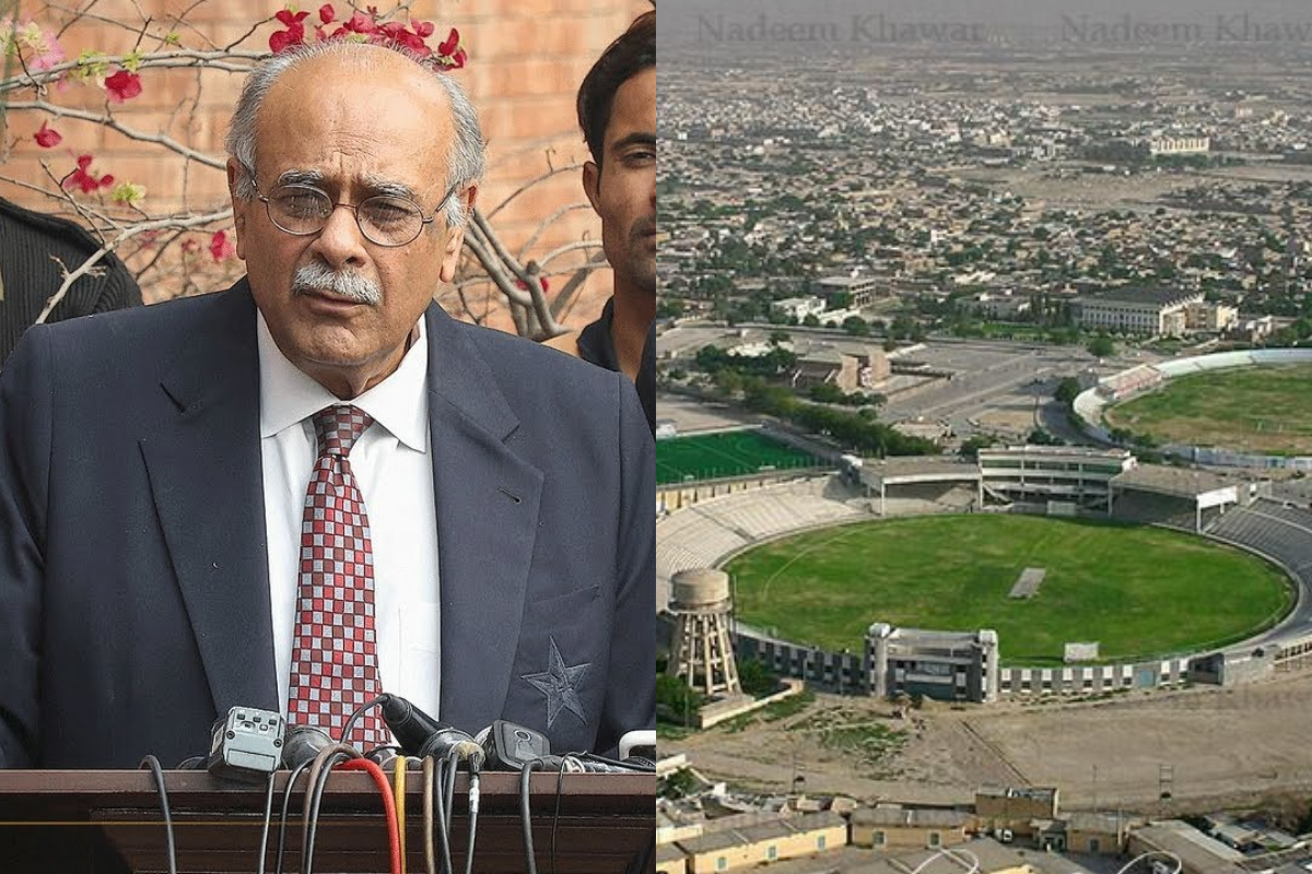 Najam Sethi says 'I am today announcing our commitment to add Bugti Stadium as fifth venue'