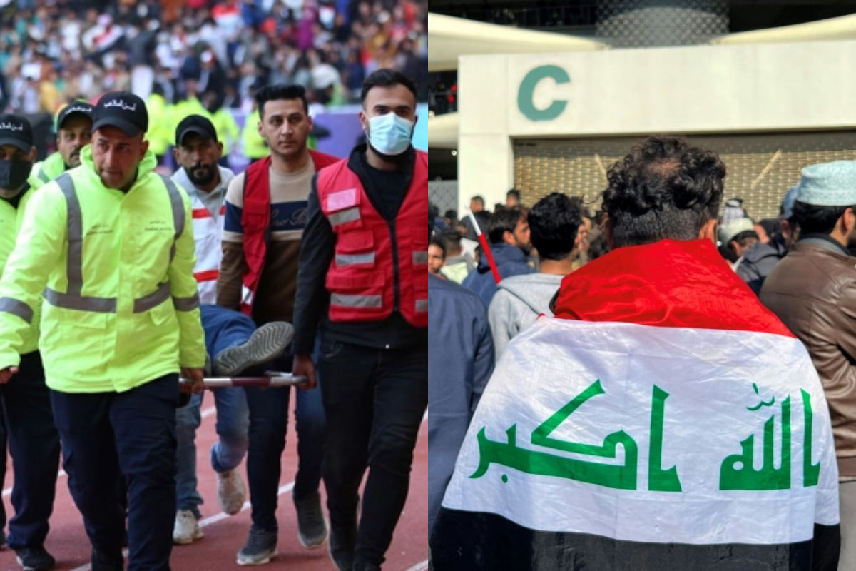 Dozens injured during stampede near football stadium in Basra