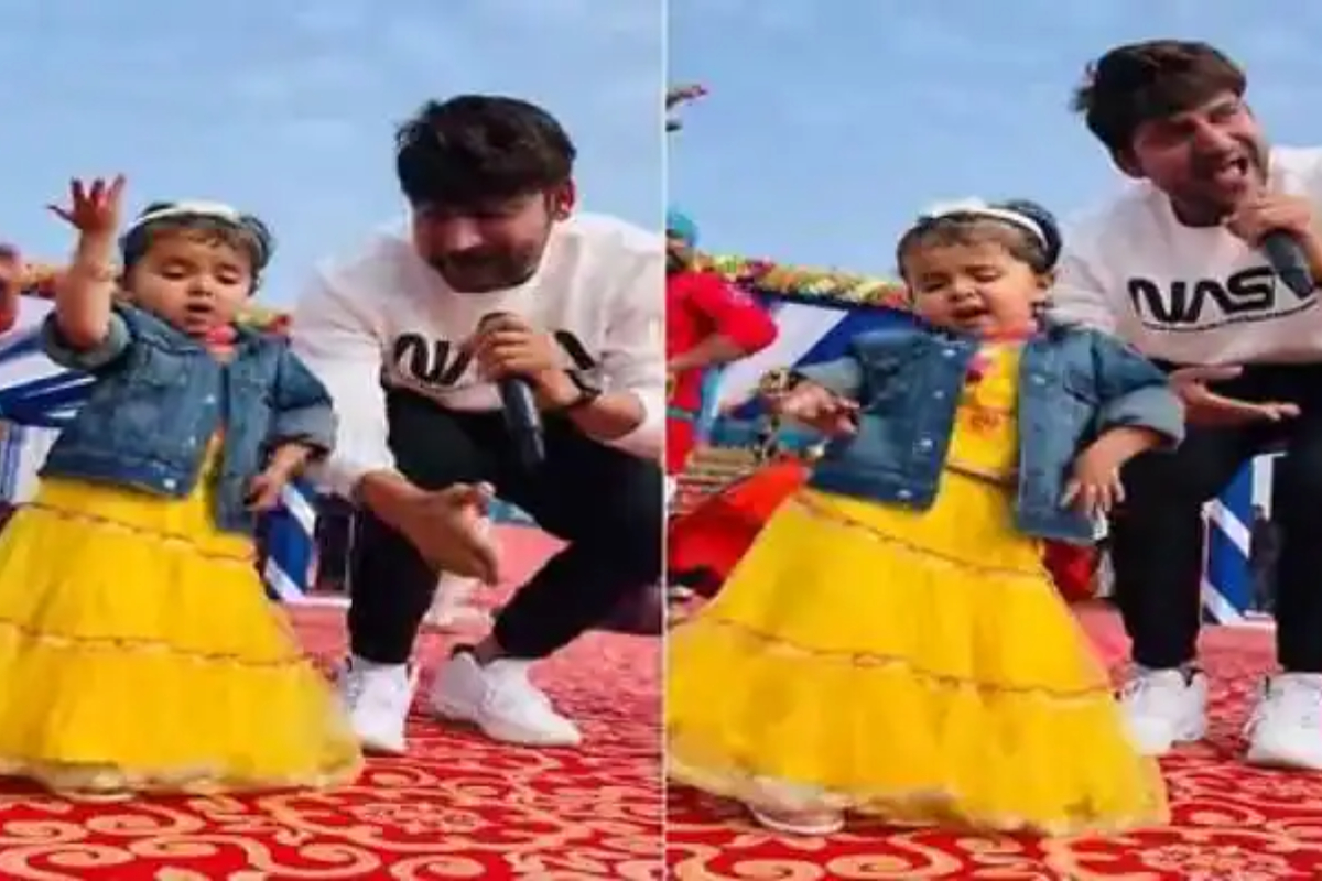 Kid dances