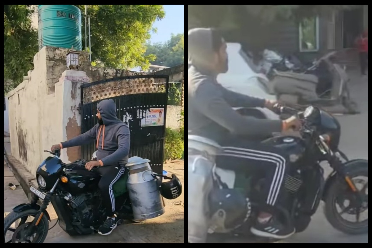 Man selling milk