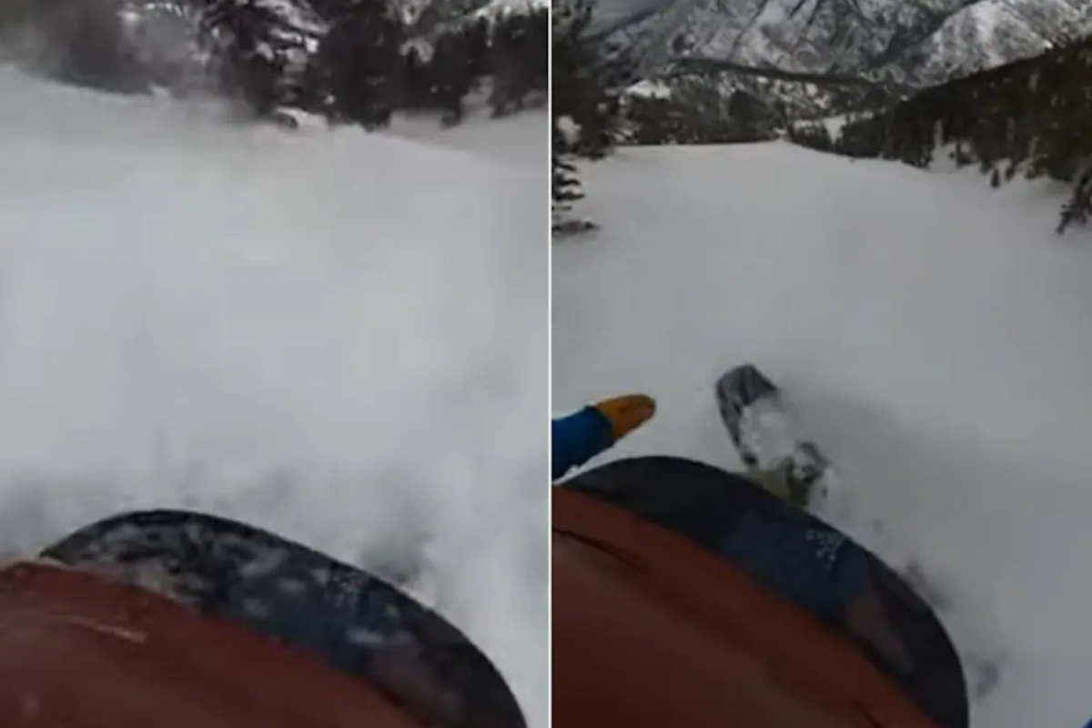 Snow slide sweep