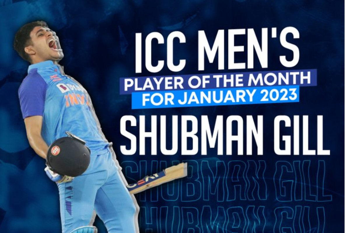 Shubman Gill ICC Player of Month