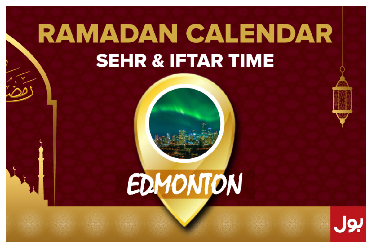 Ramadan Calendar Edmonton 2023
