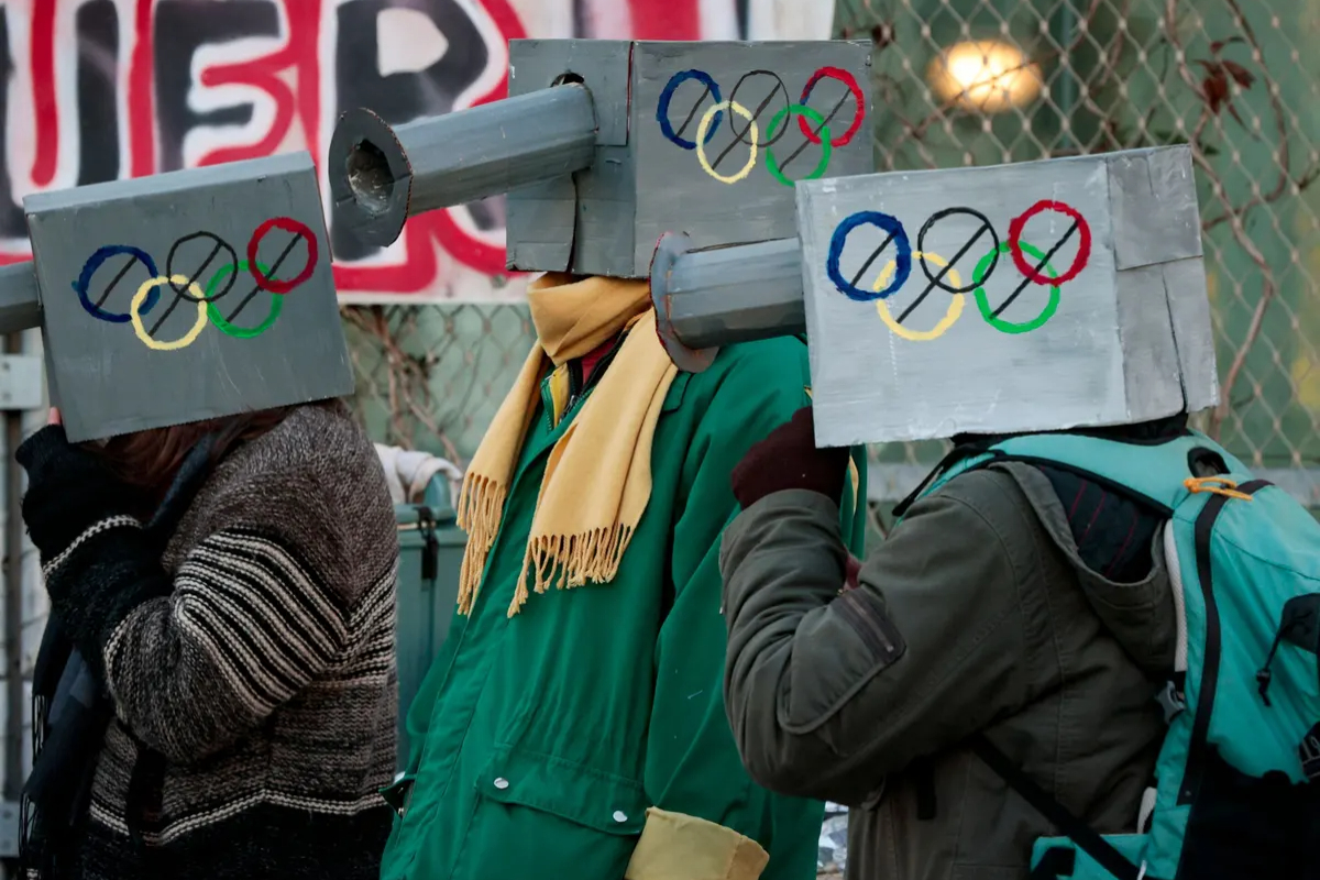 AI surveillance cameras Olympics