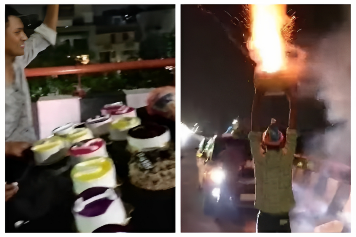 Youths Block Road