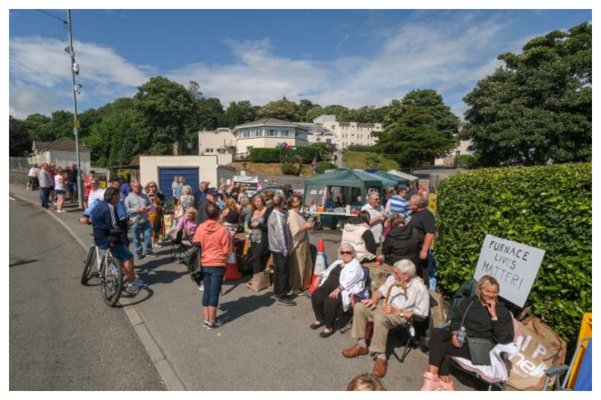 Stradey Park Hotel protest
