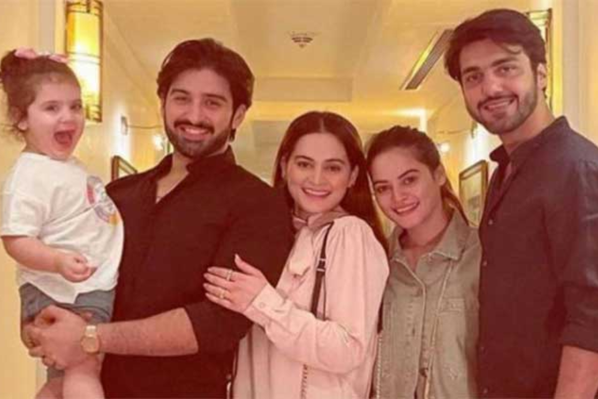 Aiman and Minal khan enjoying BBQ party with their family