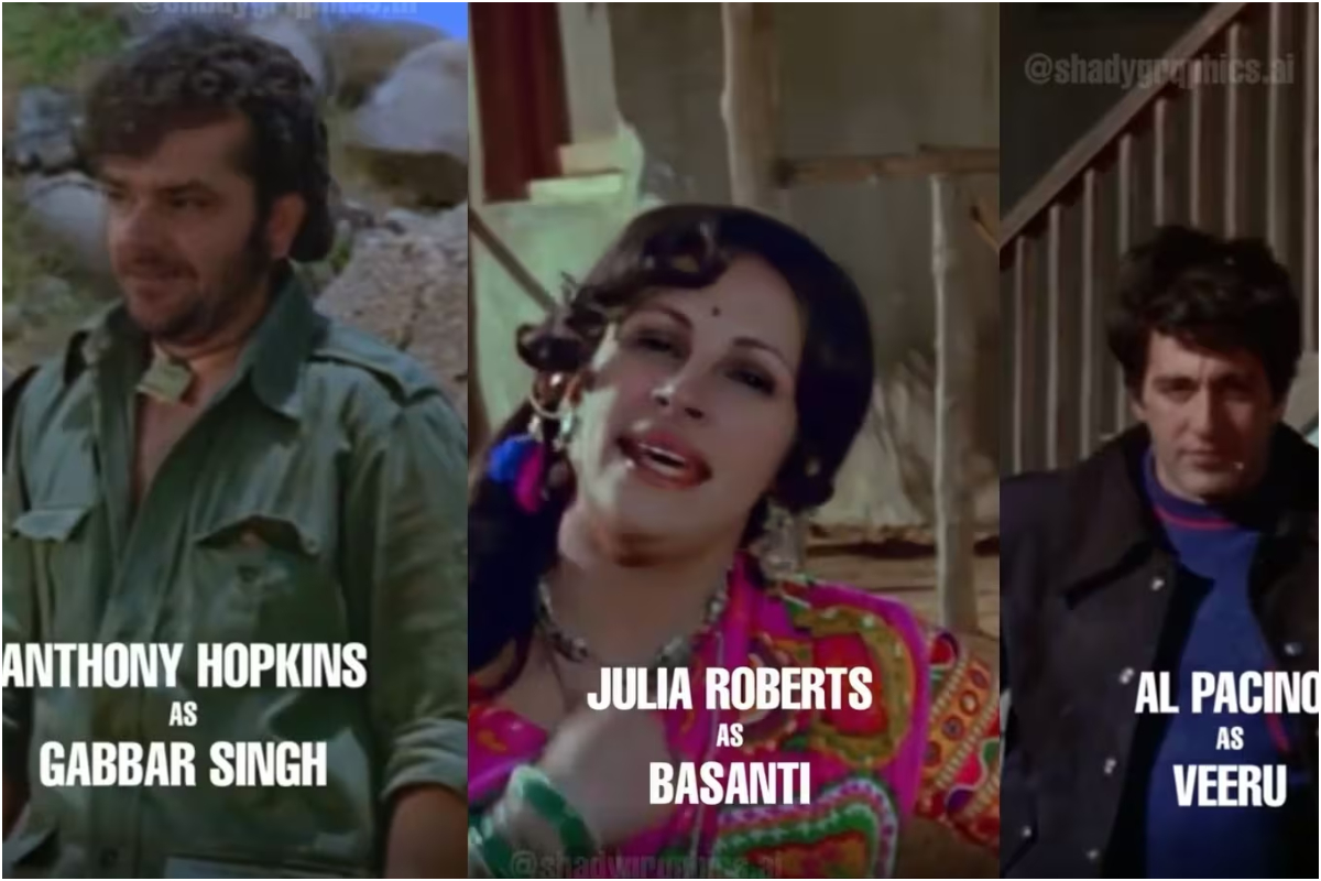AI Turns Sholay into a Hollywood Blockbuster