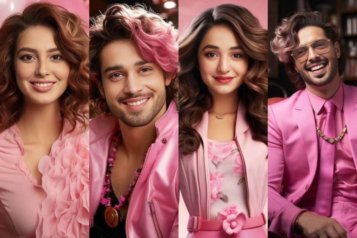 Pakistani Celebrities look as Barbie and Ken generated by AI