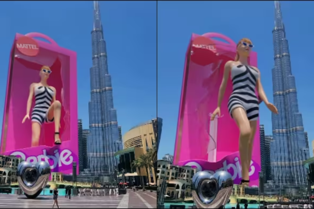 Barbie Takes Over Burj Khalifa in Stunning 3D Ad