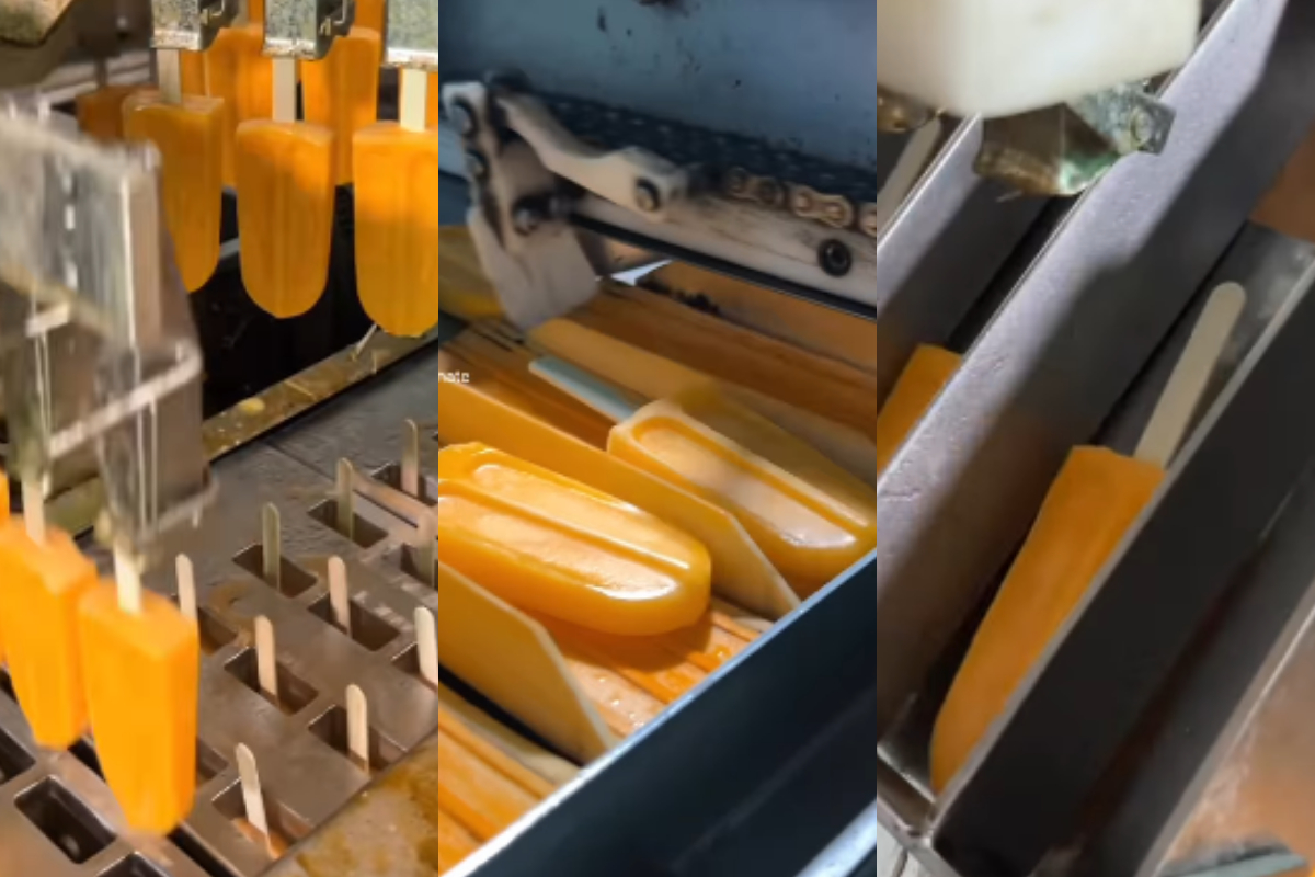 Orange Stick Popsicles