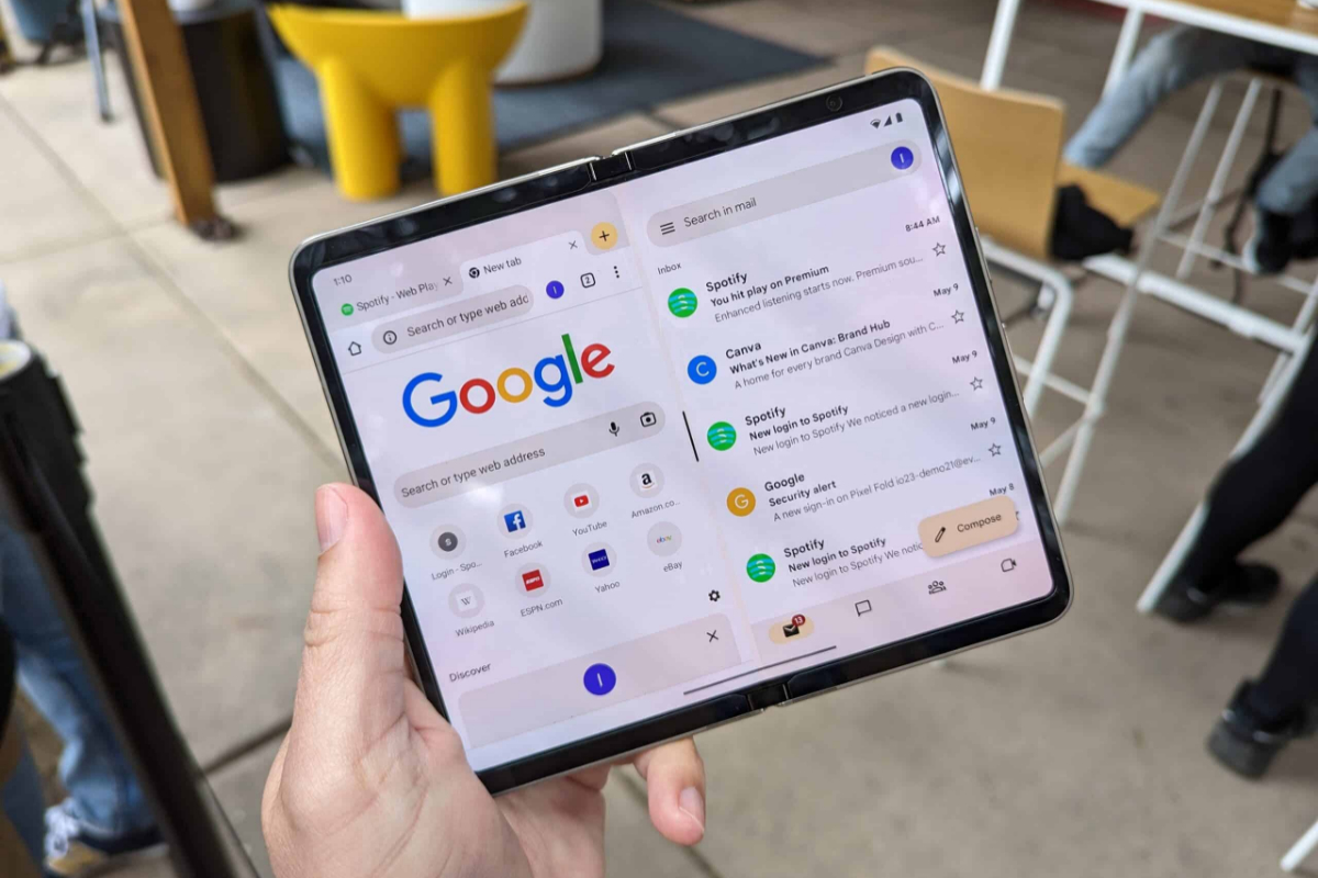 Google optimizes Gmail app for foldable phones with new design