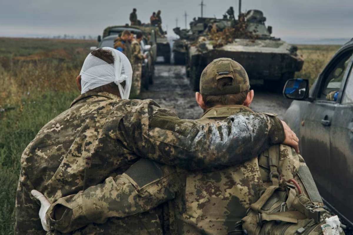 Ukrainian troops Russian-held areas
