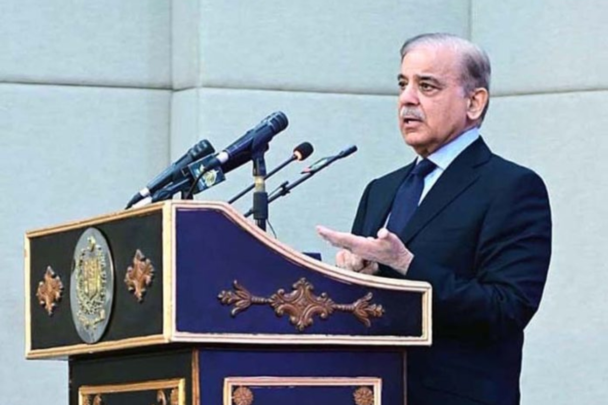 PM Shehbaz lays foundation stone of road projects in Sharqpur