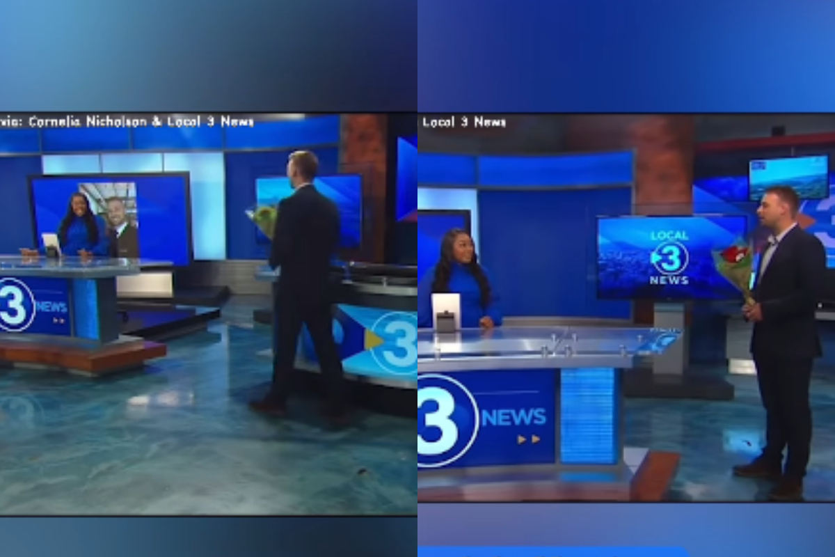 Reporter Proposes to Girlfriend