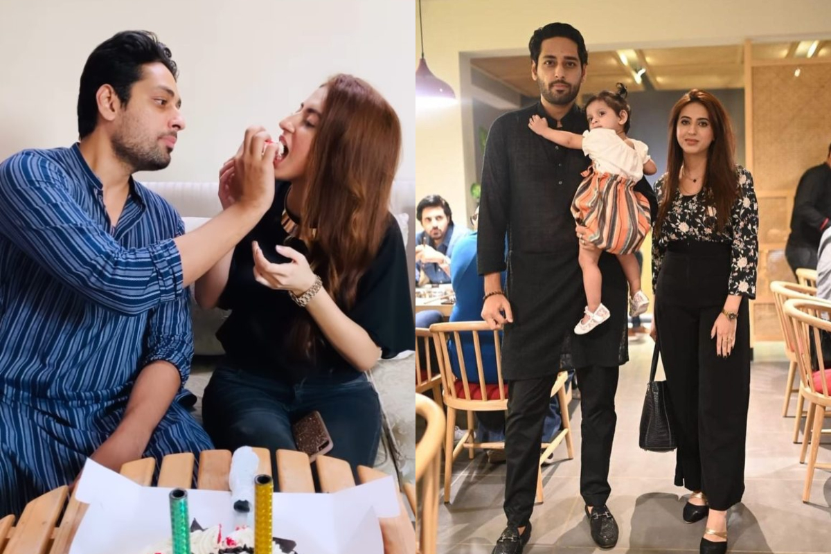 Salman Saeed latest adorable pictures with his wife