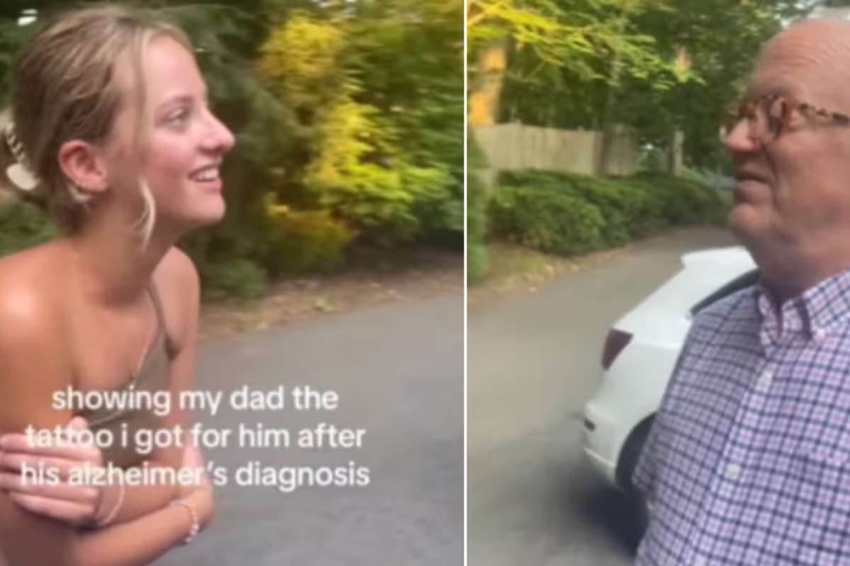 Daughter's touching gesture for dad with Alzheimer's goes viral