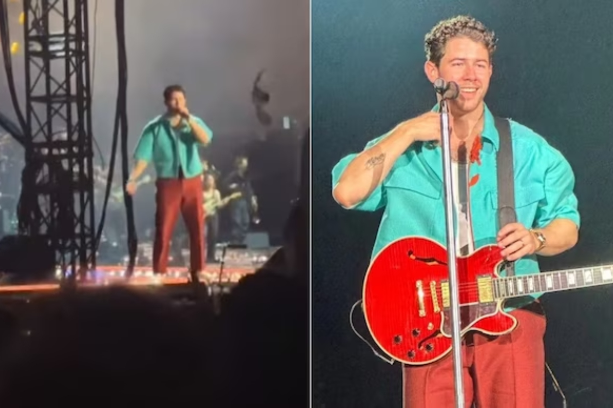 Nick Jonas Shows Class, Ignores Fan's Undergarment Toss