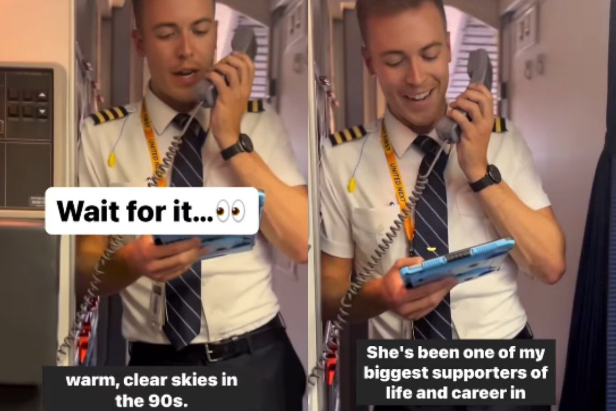 Pilot's Heartfelt Announcement